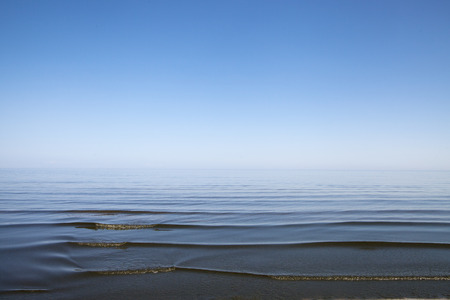 Calm on gulf of Riga, Baltic sea.の写真素材