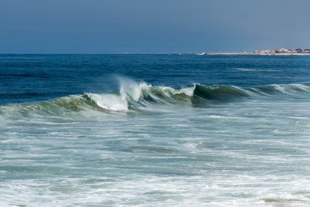 Atlantic wave at Portugal coast.の写真素材