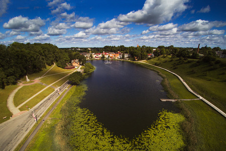 Talsi city, Latvia.の写真素材