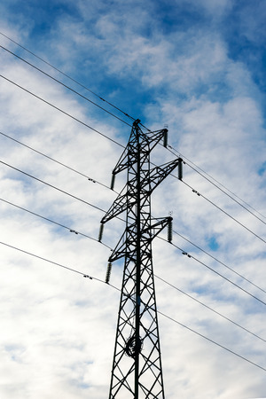 High-voltage electric pillar.の写真素材