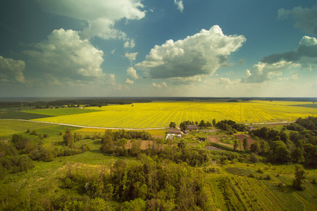 Midsummer day in latvian countyside.の写真素材