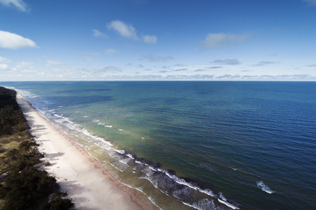 Baltic sea coast near Liepaja, Latvia.の写真素材