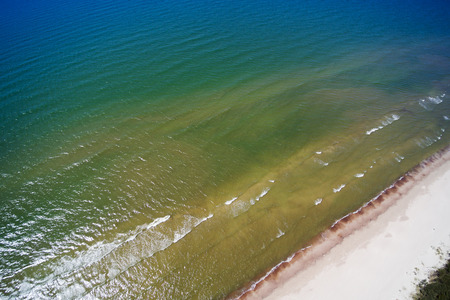 Baltic sea east coast near Liepaja, Latvia.の写真素材