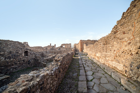 Pompeii ruins, Italy.の写真素材