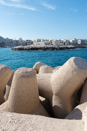 Mole in Giovinazzo city, Apulia, Italy.の写真素材