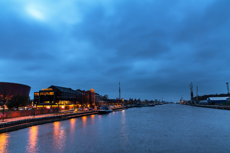 Evening in Liepaja, Latvia.の写真素材