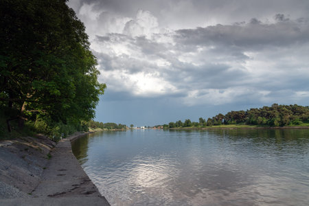Port channel in Liepaja, Latvia.