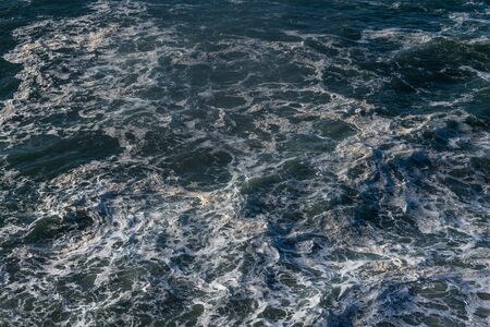 Atlantic ocean waves at Nazare, Portugal.の写真素材