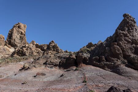Tenerife island highland landscape, Canary islands, Spain.の写真素材