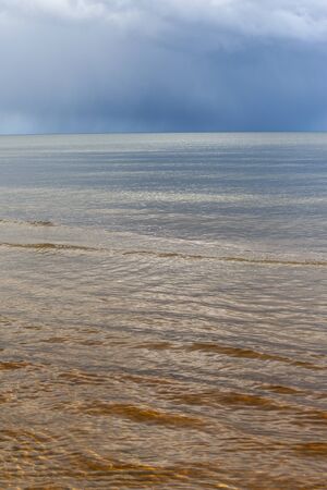 Cloudy sky over gulf of Riga, Baltic sea.の写真素材