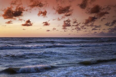 Baltic sea and clouds.の写真素材