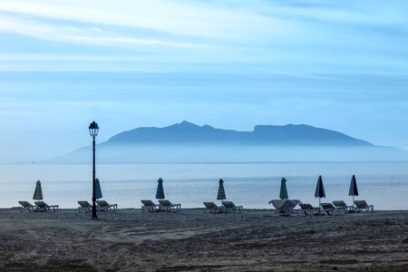 Mediterranean sea beach on Kos island, Greece.の写真素材