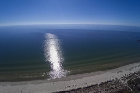 Eastern coast of Baltic sea at Liepaja, Latvia.の写真素材