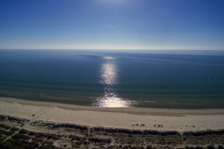 Eastern coast of Baltic sea at Liepaja, Latvia.の写真素材