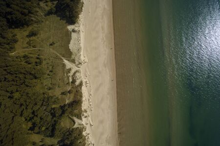 Eastern coast of Baltic sea at Liepaja, Latvia.の写真素材