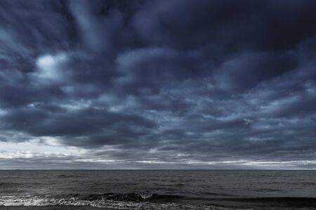 Stormy Baltic sea in winter time.の写真素材