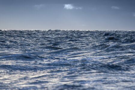 Stormy Baltic sea in winter time.の写真素材