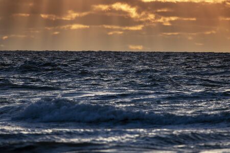 Stormy Baltic sea in winter time.の写真素材