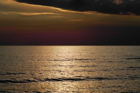 Tranquile Baltic sea in evening time.の写真素材