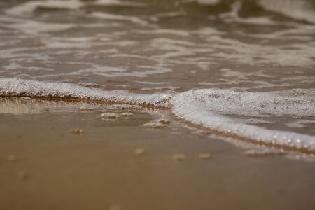 Gray Baltic sea in calm day.の写真素材