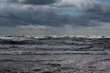 Stormy Baltic sea.の写真素材