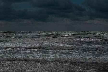Stormy Baltic sea.の写真素材