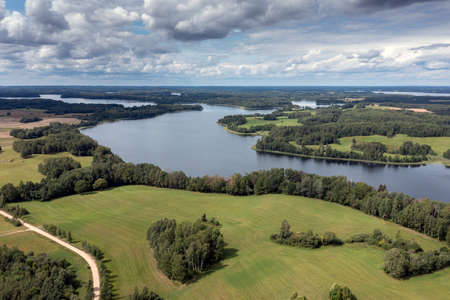 Dridzis lake in eastern Latvia.の写真素材