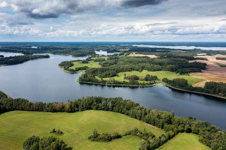 Dridzis lake in eastern Latvia.の写真素材