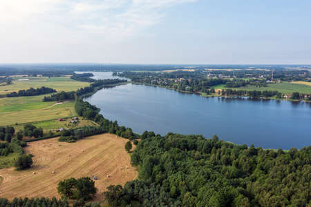 Sasmaka lake surroundings in western Latvia.の写真素材