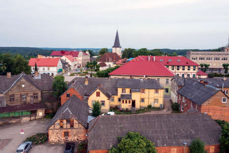 Tukums city center,  central Latvia.の写真素材