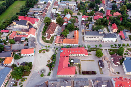Tukums city center,  central Latvia.の写真素材