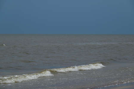Gray and cold Baltic sea.の写真素材