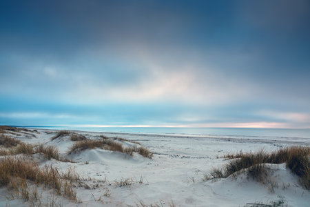 Still cold day by Baltic sea.の写真素材