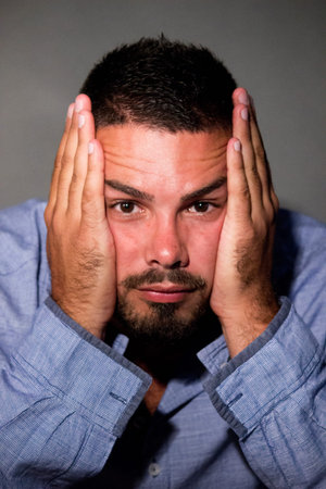 man worry portrait