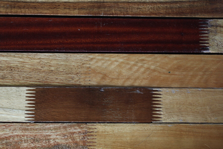 Old Wood board Background with free text space.の写真素材