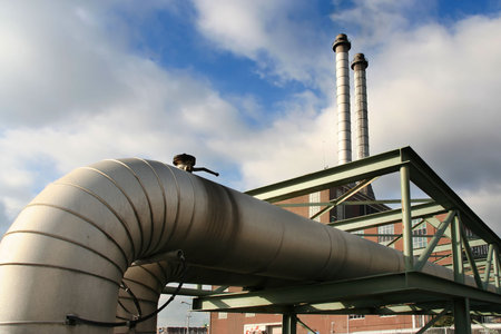 Pipes belonging to a power plant