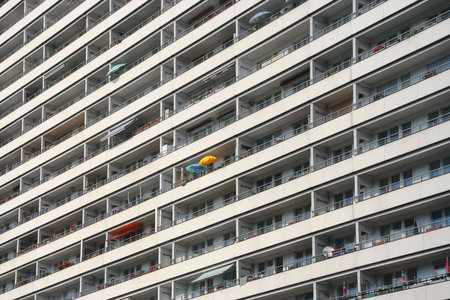 Large apartment flat with parasols