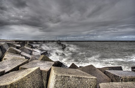 North Sea at Scheveningen, Hollandの写真素材