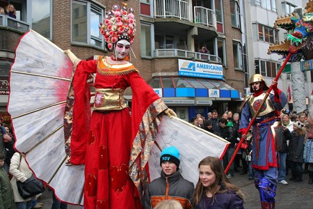 THE HAGUE, HOLLAND - FEBRUARY 13, 2010: Chinese New Year celebration in The Hague, Holland on february 13, 2010のeditorial素材