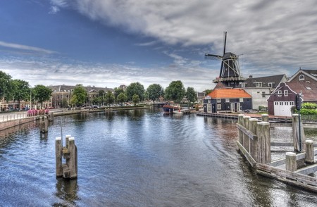 Windmill of Haarlem, Hollandの写真素材