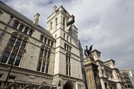 Royal Court of Justice on the Strand in Londonの写真素材