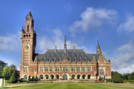 The Peace Palace, International Court of Justice, in The Hague, Hollandのeditorial素材