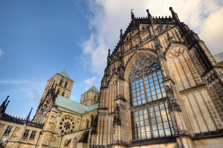 Cathedral of Munster in Germanyの写真素材