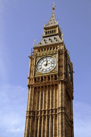 Big Ben,the famous clock tower in London, 