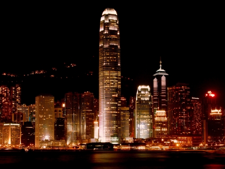 Hong Kong skylineのeditorial素材