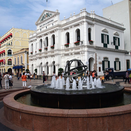 macao, china - september 01, 2012  Senado Square, or Senate Square is a paved area in the centre of the former Portuguese colony of Macao, Chinaのeditorial素材