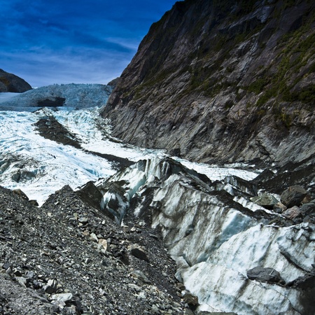 Beautiful landscape at Franz Josef Glacier. West Coast, South Island, New Zealand.の写真素材