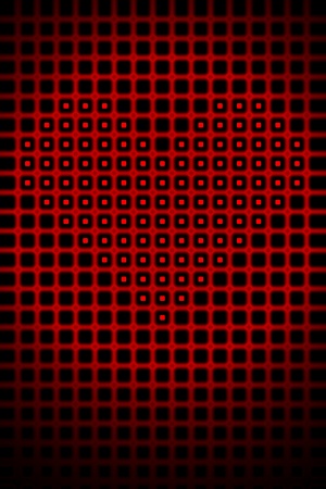 Digital heart shape romantic abstract high resolution background illustration.の写真素材