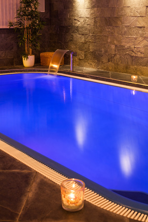Interior of wellness and Spa swimming pool.の写真素材