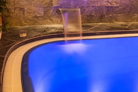 Interior of wellness and spa swimming pool.の写真素材